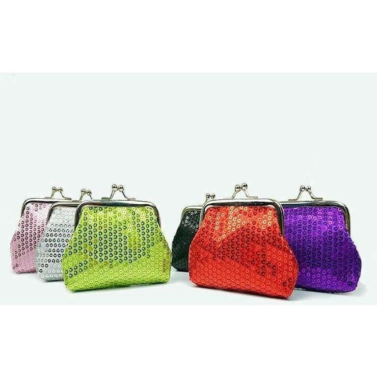 The Fashion Gift Shop: Christmas, New Years Party Sequins Sparkly Coin Purse by Fashion Accessories, Coin Purses