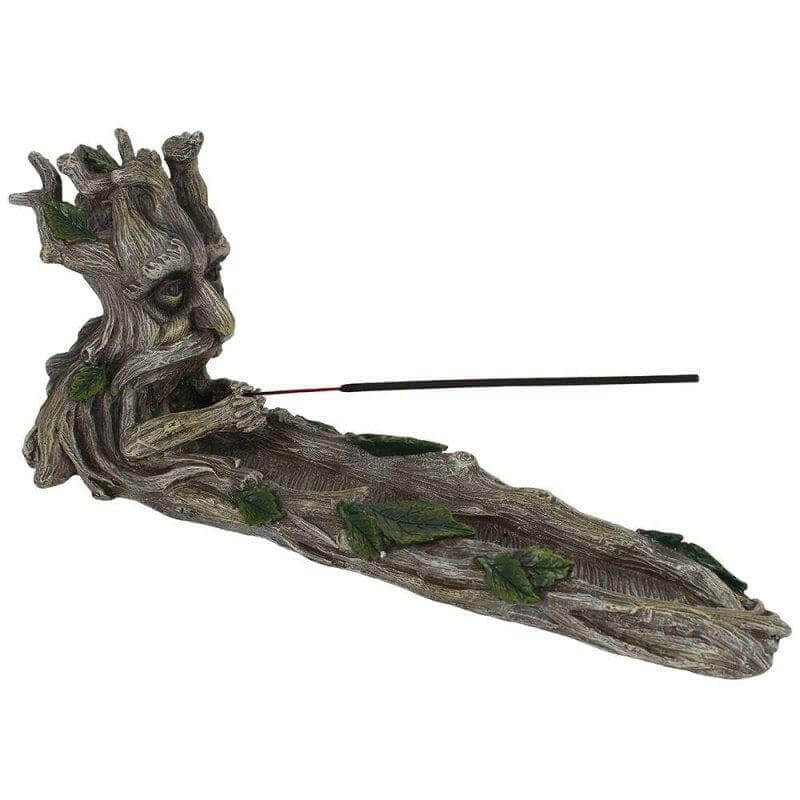 The Fashion Gift Shop: Large Green Man Incense Stick Holder Ash Catcher Man of the Woods by Spirit of equinox, Incense Holders