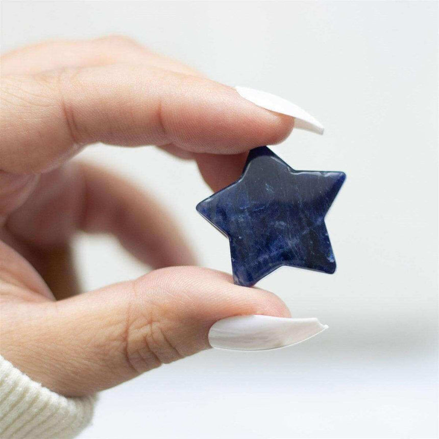 The Fashion Gift Shop: Lucky Stars Lucky Sodalite Crystal Star in a Bag Gift by Spirit of equinox, Lucky Crystals
