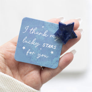 Lucky Stars Lucky Sodalite Crystal Star in a Bag - Lucky Crystals by Spirit of equinox