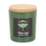 Luna Moth White Sage Candle with Box - The Fashion Gift Shop by The Dark Forest