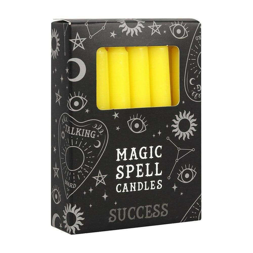 The Fashion Gift Shop: Casting Spell Candles Box of 12 for Manifesting Solid Colours by Spirit of equinox, Candles