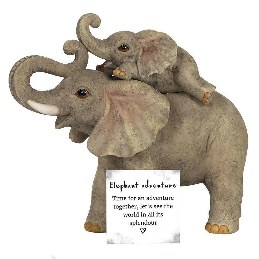 Mother and Baby Elephant Adventure Ornament Gifts for New Mothers by Jones Home & Gifts