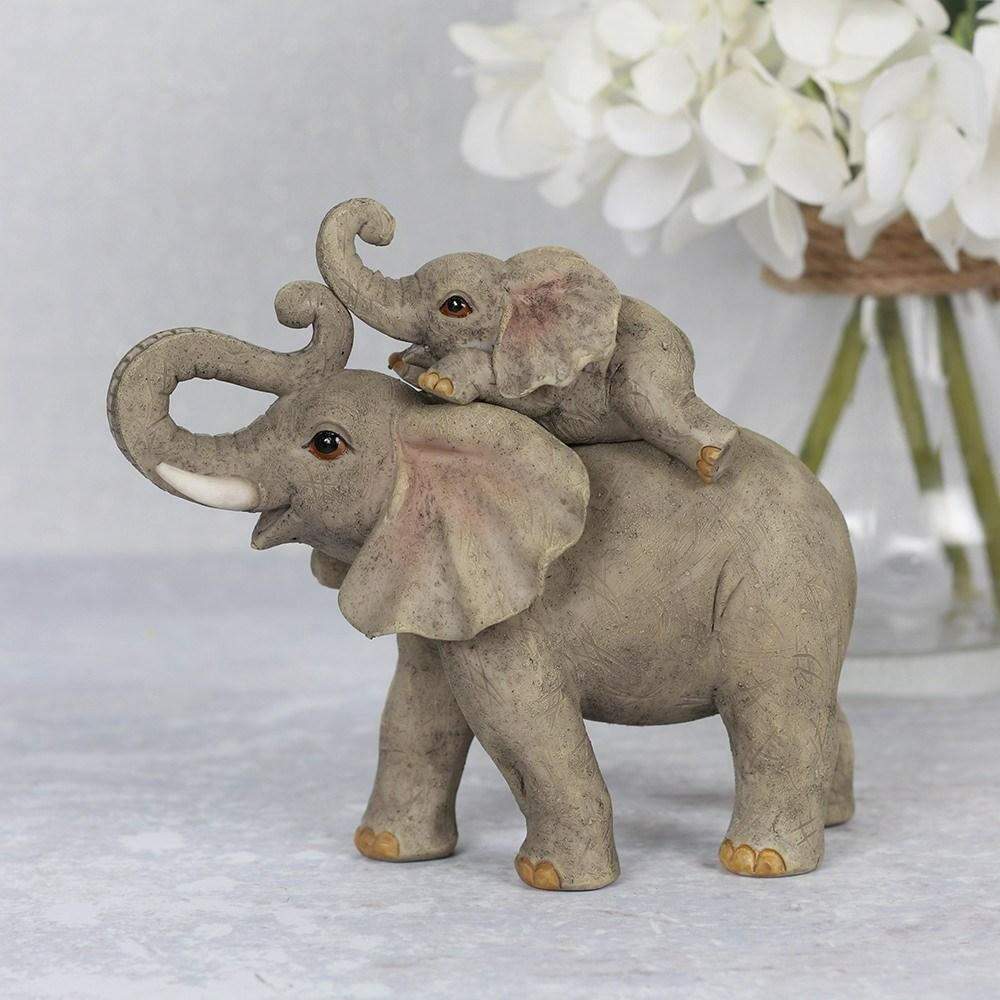 Mother and Baby Elephant Adventure Ornament Gifts for New Mothers by Jones Home & Gifts