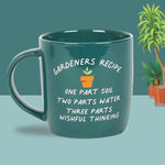 Gardeners Recipe Ceramic Mug With Gift Box - Mugs and Cups by Jones Home & Gifts