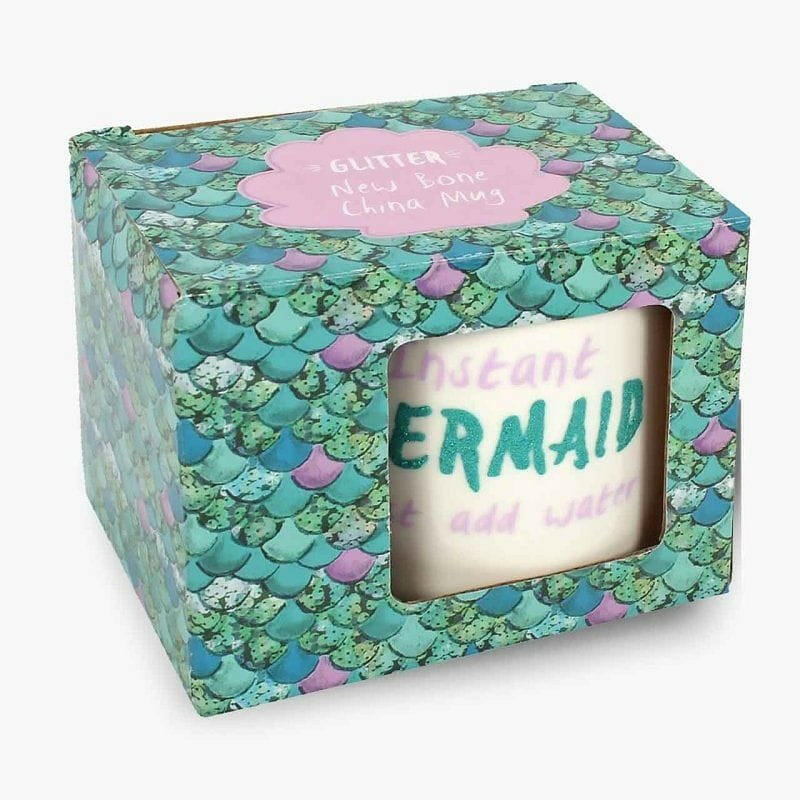 The Fashion Gift Shop: Mermaid Mug, Sparkly Girls Mug by Jones Home & Gifts, Mugs and Cups