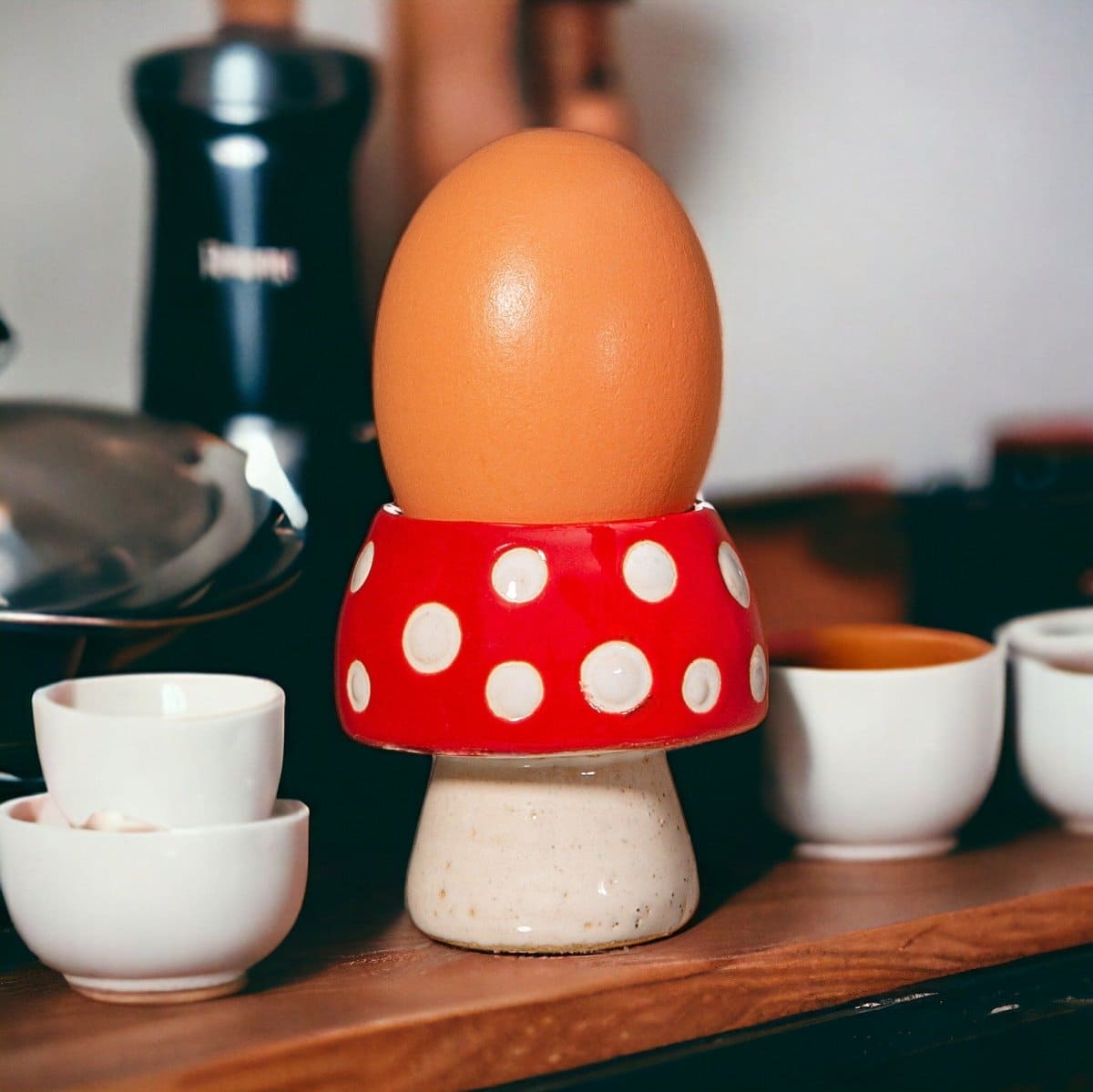 Mushroom Egg Cup by Sass and Bell