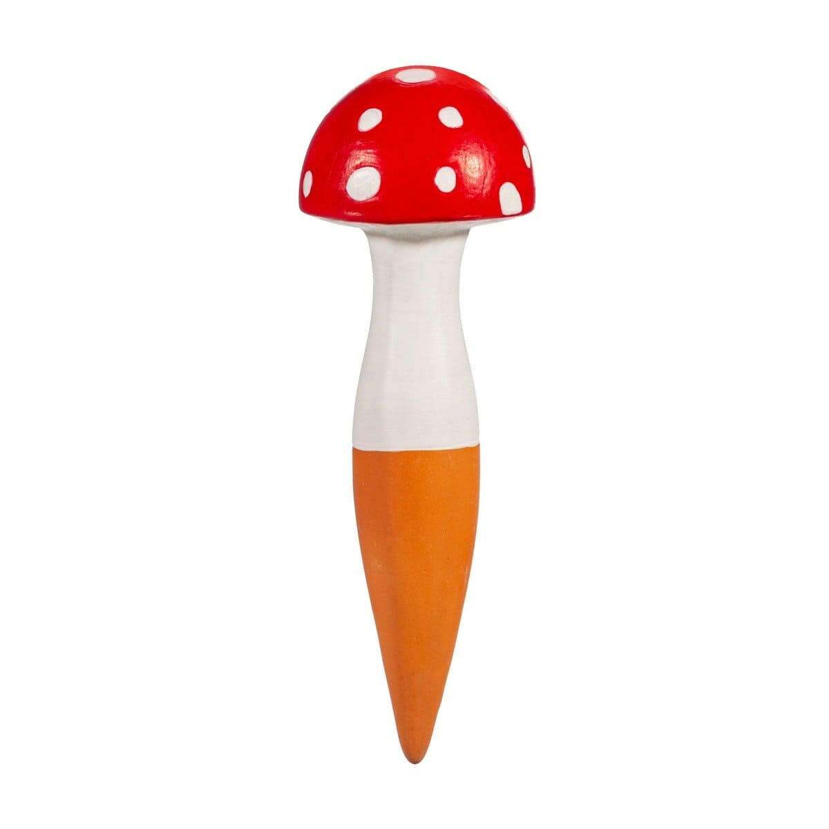 Mushroom Shaped Terracotta Watering Spike Red by Sass and Belle
