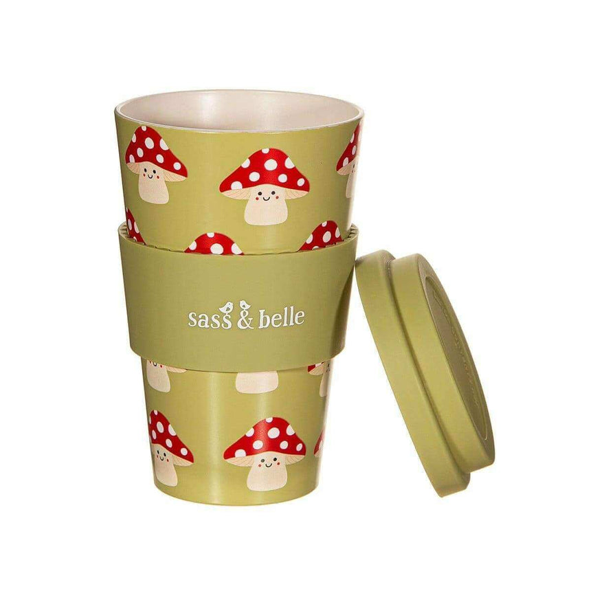 The Fashion Gift Shop: Mushroom Travel Coffee Cup by Sass and Belle, Travel Mug