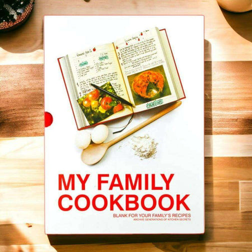 My Family Cook Book Journal With Cooking Guides And Tips - The Fashion Gift Shop by Luckies