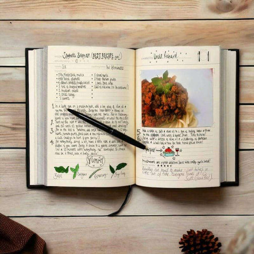 My Family Cook Book Journal With Cooking Guides And Tips - The Fashion Gift Shop by Luckies