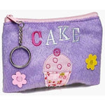 New Girls Cute Cupcake Soft Fluffy Coin Purse Wallet With Key Chain - Coin Purses by Fashion Accessories