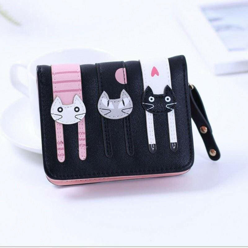 The Fashion Gift Shop: Womens Girls 3D Cat Purse Zipped Wallet - Card Slots - Bi Folding by Fashion Accessories, Purses and Wallets