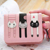 Womens Girls 3D Cat Purse Zipped Wallet - Card Slots - Bi Folding - Pink