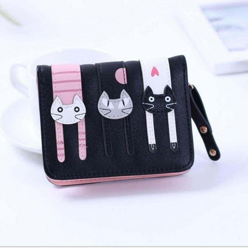 The Fashion Gift Shop: Womens Girls 3D Cat Purse Zipped Wallet - Card Slots - Bi Folding by Fashion Accessories, Purses and Wallets