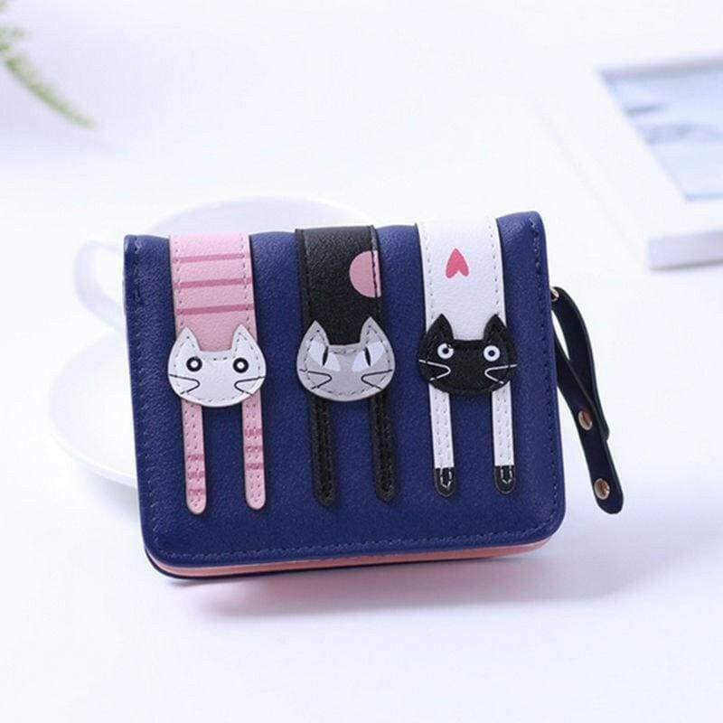 The Fashion Gift Shop: Womens Girls 3D Cat Purse Zipped Wallet - Card Slots - Bi Folding by Fashion Accessories, Purses and Wallets