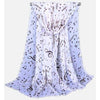 New Womens Ladies Girls  Music Lightweight Musical Note Scarves Chiffon Scarf - White