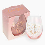 The Fashion Gift Shop: On Cloud Wine Stemless Drinking Glass by Jones Home & Gifts, Stemless Wine Glass
