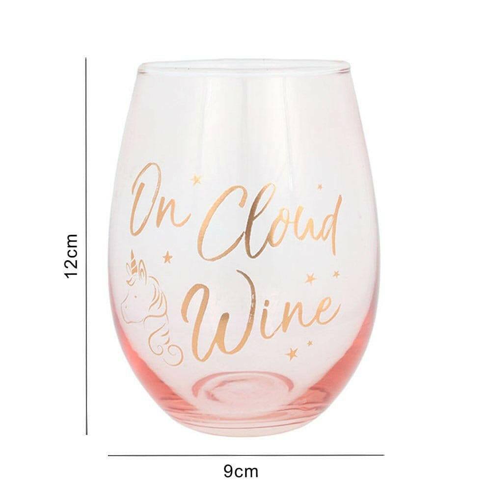The Fashion Gift Shop: On Cloud Wine Stemless Drinking Glass by Jones Home & Gifts, Stemless Wine Glass