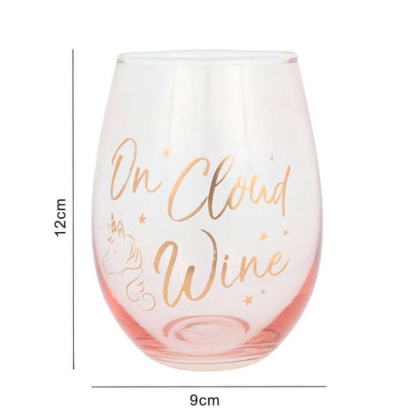 The Fashion Gift Shop: On Cloud Wine Stemless Drinking Glass by Jones Home & Gifts, Stemless Wine Glass