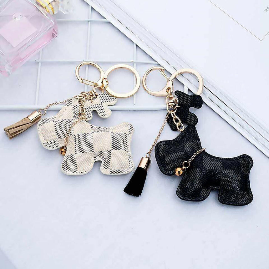 The Fashion Gift Shop: Scottie Terrier Dog Puppy Scottish Patchwork Keyring Handbag Charm by Fashion Accessories, Bag Charms & Keyrings