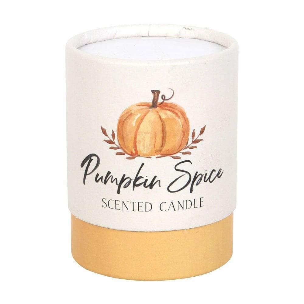 The Fashion Gift Shop: Pumpkin Spice Autumn Candle with Glass Jar and Matching Box by Jones Home & Gifts, Candles