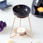 Purple Star Sign Oil Burner on Metal Base - Oil Burner & Wax Melters by Spirit of equinox