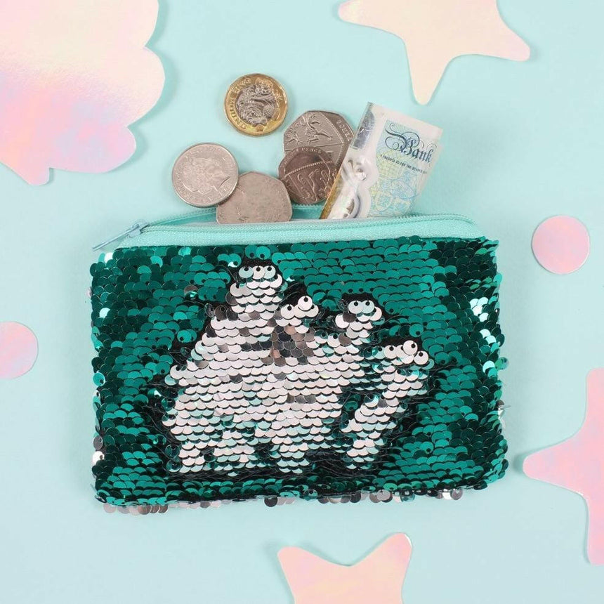The Fashion Gift Shop: Reversible Sequins Mermaid Coin Purse with a Zip Closure by Jones Home & Gifts, Coin Purses