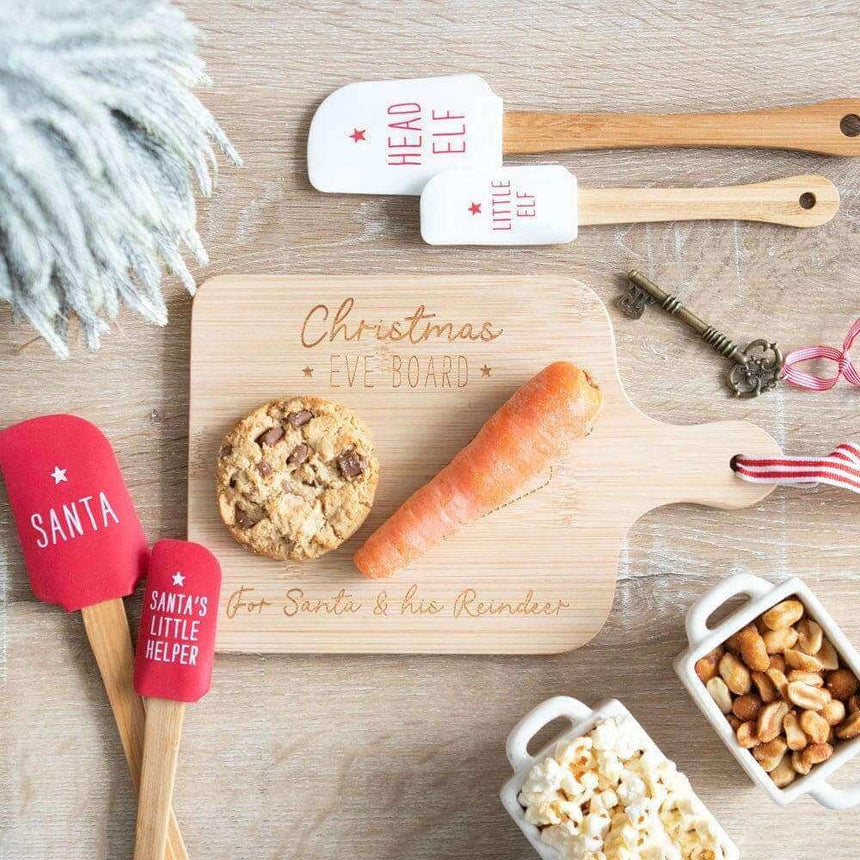 The Fashion Gift Shop: Santa and Santa's Little Helper, Head Elf and Little Elf Christmas Spatula Set by Jones Home & Gifts, Spatulas