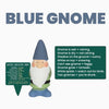 Small Garden Weather Forecasting Gnomes in 3 Colours 15cm Tall - Blue