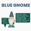 Small Garden Weather Forecasting Gnomes in 3 Colours 15cm Tall - Blue
