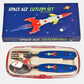 Space Age Stainless Steel Kids Cutlery Set with Carry Case - Cutlery by The Fashion Gift Shop