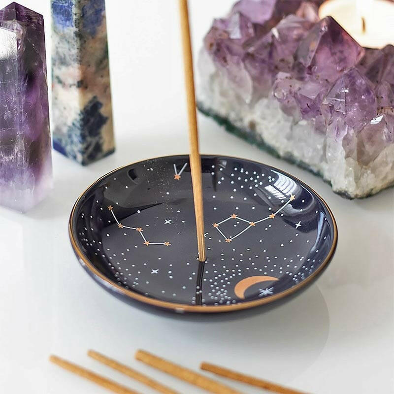 The Fashion Gift Shop: Stars and Moons Constellation Incense Holder for Home Decor by Spirit of equinox, Incense Holders