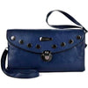 Superb Quality Womens Clutch Evening Small Handbag Ladies Shoulder Bag - Blue