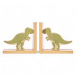 T-Rex Dinosaur Green Bookends - Wall Hooks & Drawers by Sass & Belle