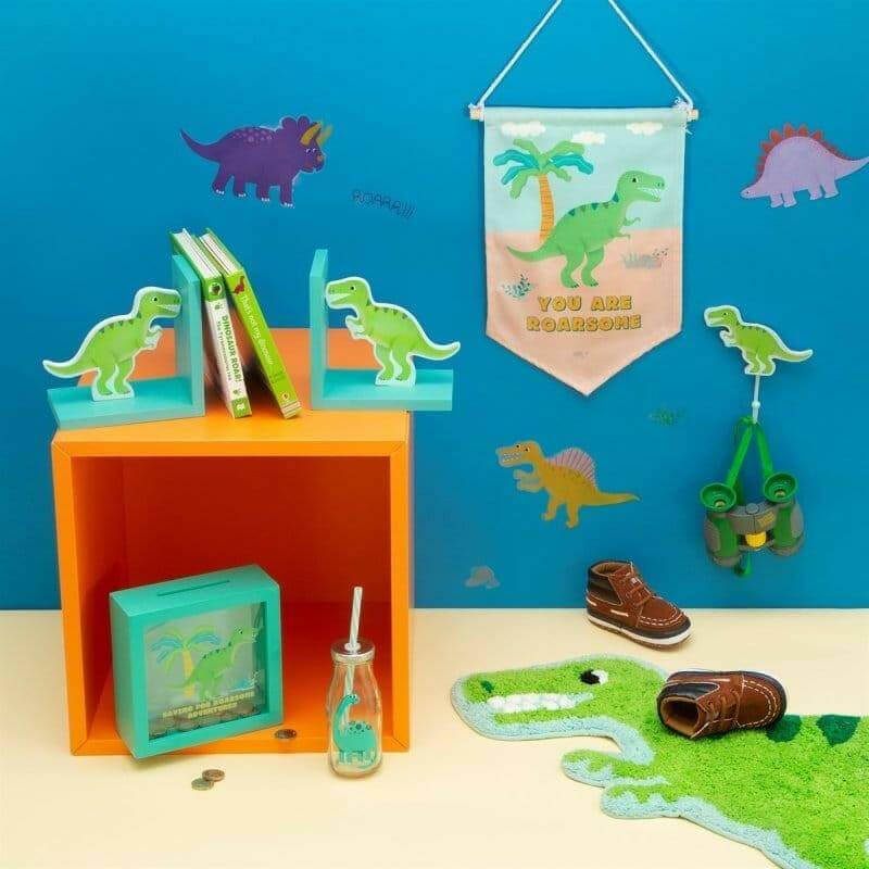 T-Rex Roarsome Dinosaur Bedroom Rug by Sass and Belle