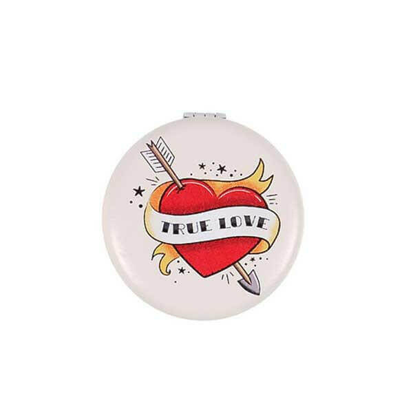 The Fashion Gift Shop: Tattoo Compact Mirrors, Illustrations Inspired Classic Tattoos by Jones Home & Gifts, Compact Mirror
