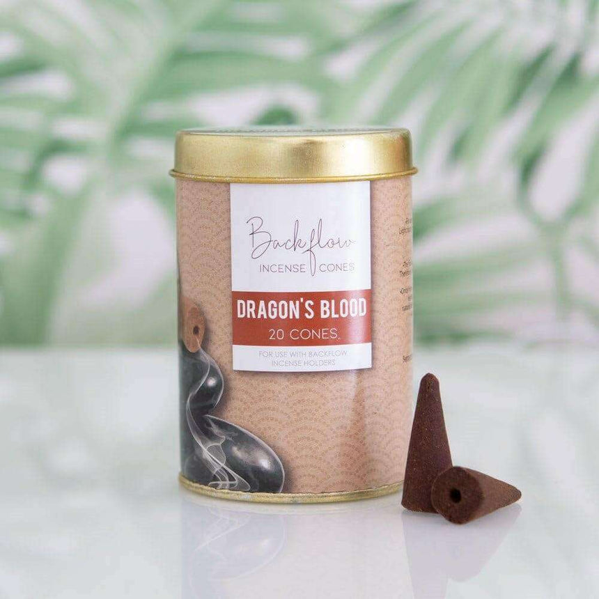 The Fashion Gift Shop: Tin of 20 Jumbo Long Lasting Backflow Cones for Backflow Burners by Elements, Backflow Cones