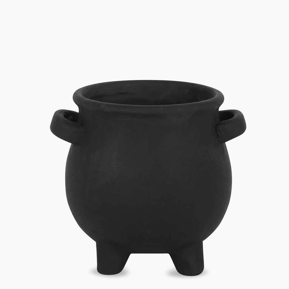 The Fashion Gift Shop: Triple Moon Cauldron Terracotta Plant Pot for Home Decor by Spirit of equinox, Pots and Planters
