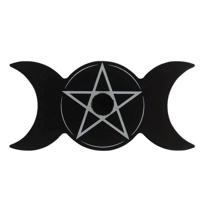 The Fashion Gift Shop: Triple Moon - Magic Candle Holder for Spell Candles by Spirit of equinox, Candle Holders