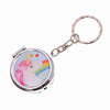 Unicorn Enchanted Rainbow Pocket Mirror With Keyring - Pink