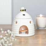 White Beehive Oil Burner Honeycomb - Wax Warmers - Oil Burner & Wax Melters by Jones Home & Gifts