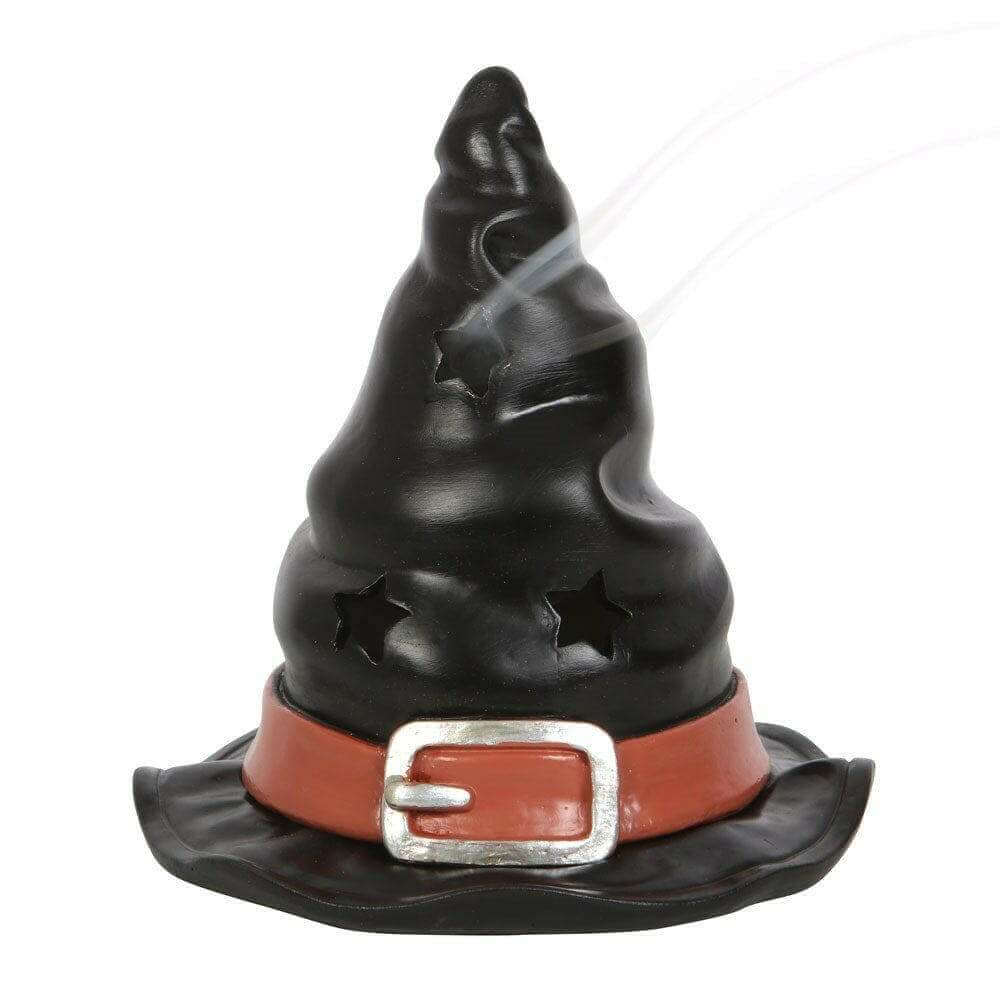 The Fashion Gift Shop: Halloween Witch Hat Incense Cone Burner Witchy Decor Item by Spirit of equinox, Incense Holders