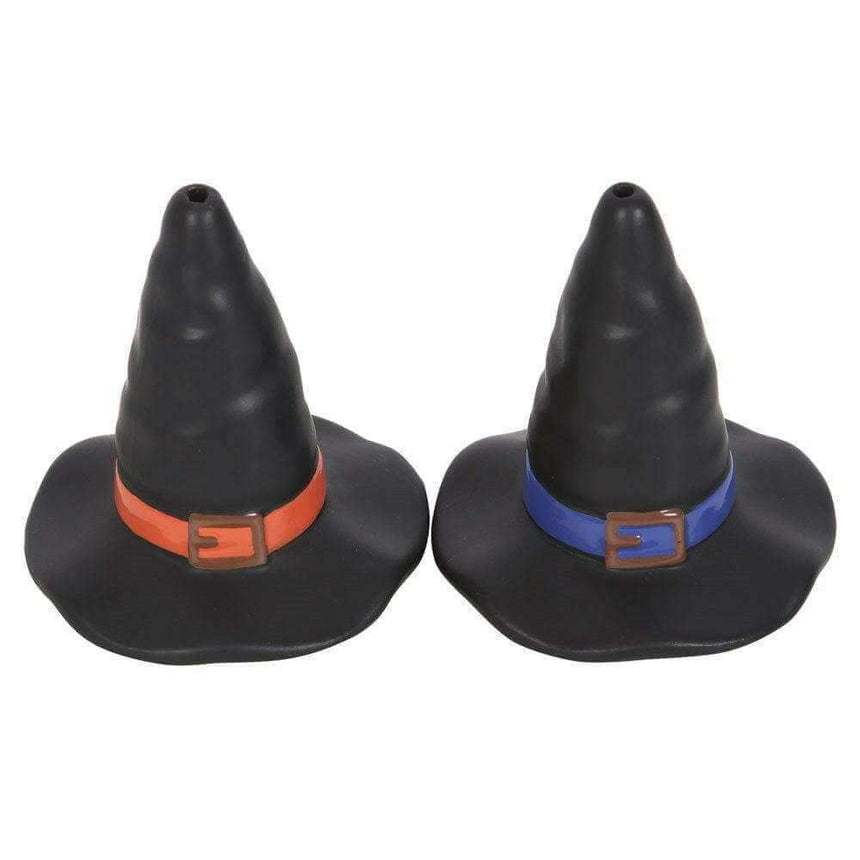 The Fashion Gift Shop: Witches Hat Salt and Pepper Shakers, Whimsical Halloween Tableware, Gothic Gifts by Spirit of equinox, Cruet Sets