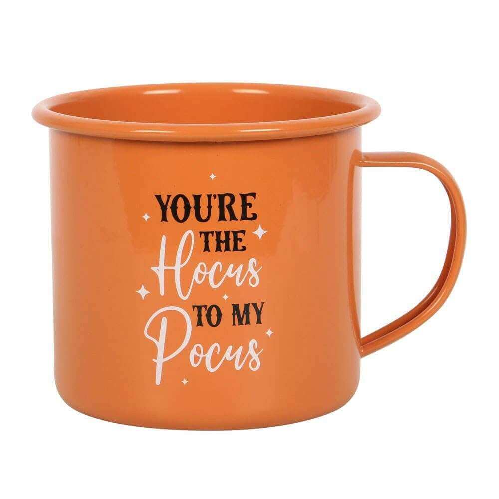 The Fashion Gift Shop: Witchy Enamel Mugs Halloween Autumn Hot Chocolate Mug Set by Spirit of equinox, Mugs and Cups