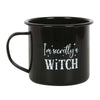 Witchy Enamel Mugs Halloween Autumn Hot Chocolate Mug Set - Black