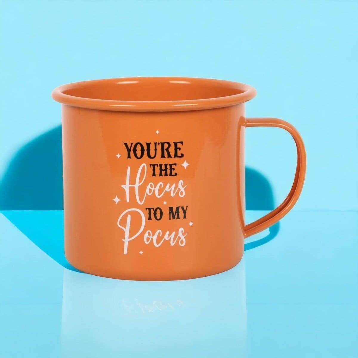 Witchy Enamel Mugs Halloween Autumn Hot Chocolate Mug Set by Spirit of equinox