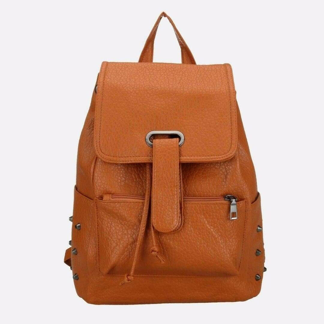 The Fashion Gift Shop: Womens Girls Leather Style Quality Backpack School Work Rucksack Stud Fashion by Fashion Accessories,
