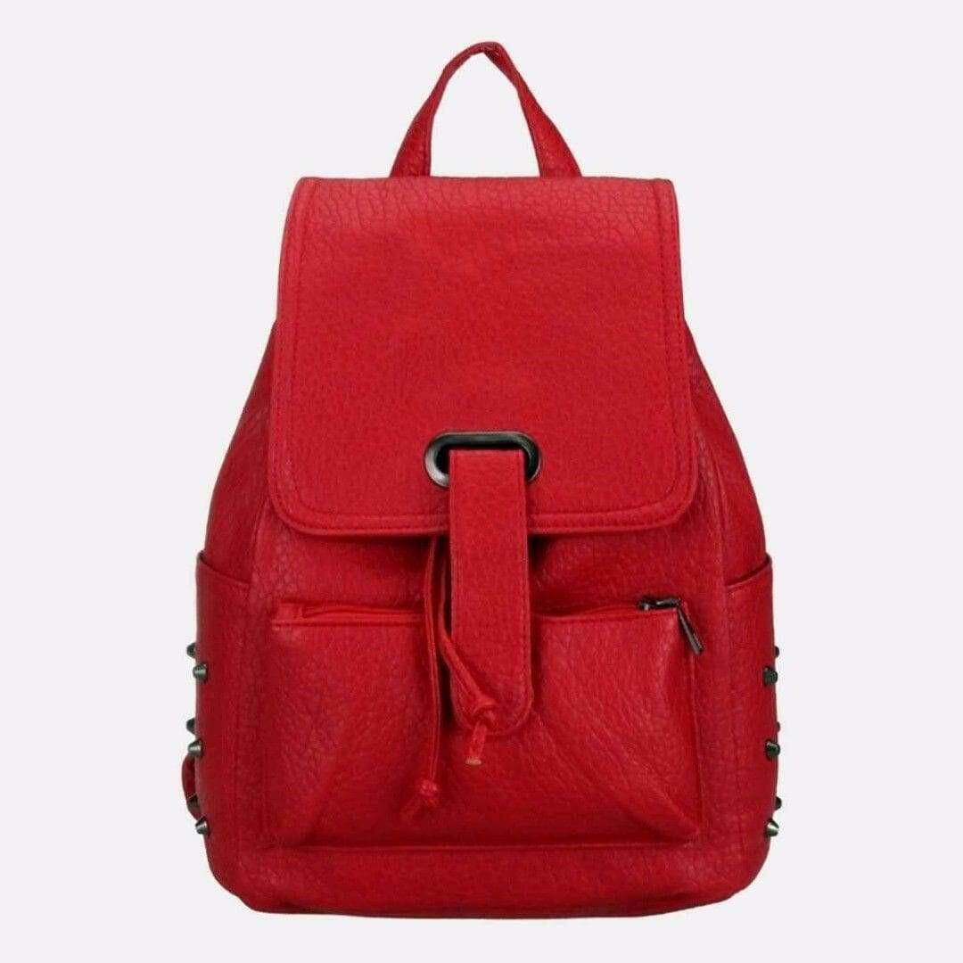 The Fashion Gift Shop: Womens Girls Leather Style Quality Backpack School Work Rucksack Stud Fashion by Fashion Accessories,