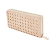Womens Love Heart Laser Cut Purse Long Wallet High Quality Perfect Gifts - Beige